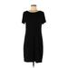 Daily Ritual Casual Dress - Shift: Black Print Dresses - Women's Size Medium