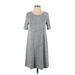 Gap Casual Dress - Shift: Gray Marled Dresses - Women's Size Small