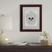 East Urban Home 'Sugar Skull Wreath' Framed Graphic Art Canvas, Wood in Black/Green/White | 22.75 H x 18.75 W x 0.75 D in | Wayfair