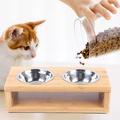 JOYDING Elevated Dog Bowls Raised Pet Bowls Food & Water Bowls Dishes Stand Feeder Wood (durable & stylish)/Metal/Stainless Steel (easy to clean) | Wayfair