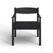 Armchair - AllModern Lyydia 24.75" Wide Armchair Wood in Black | 30 H x 24.75 W x 24.75 D in | Wayfair 18E25B9FF9AA4C4E8A0F26DA2FCD4F6A