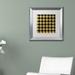 Trademark Fine Art 'Xmas Houndstooth 5' by Color Bakery Framed Graphic Art Canvas, Wood in Black | 16 H x 16 W x 0.5 D in | Wayfair ALI4896-B1111MF