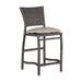 Summer Classics Skye 24" Patio Bar Stool w/ Cushion Wicker/Rattan in Gray | 39.375 H x 18 W x 22.5 D in | Wayfair 360031+C4896101W6101