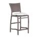 Summer Classics Skye 24" Patio Bar Stool w/ Cushion Wicker/Rattan in Gray | 39.375 H x 18 W x 22.5 D in | Wayfair 360024+C4894240W4240