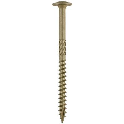 Timco - 6.7 x 125mm In-Dex Timber Screw Wafer Head Green Organic - Box of 50 - n/a