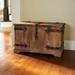 Decorative Chinese Fir Wood Trunk with Metal Accents