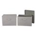 Wide Storage Box with Lid Box, Set of 2 - N/A