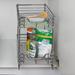 Household Essentials 11.5-Inch Wide Two-Tier Chrome Sliding Cabinet Organizer