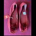 American Eagle Outfitters Shoes | American Eagle Outfitters Peep-Toe Flats - Brand New | Color: Red | Size: 8.5