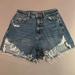 American Eagle Outfitters Shorts | American Eagle Outfitters Highest Rise Mom Short | Color: Blue/White | Size: 2