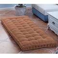 10cm Thick Bench Cushion Pad 2/3 Seater,100cm/120cm Soft Bench Cushions Cotton Chair Pad for Garden Patio Dining Sofa Swing (150x40cm,Brown)