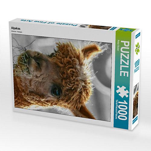 Puzzle CALVENDO Puzzle Alpakas - 1000 Teile Foto-Puzzle glückliche Stunden Kinder