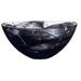 Kosta Boda Contrast Serving Bowl Glass, Crystal in Black | 6.625 H x 13.75 D in | Wayfair 7050452