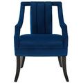 Accent Chair - Harken Performance Accent Chair by Modway Velvet/Fabric in Blue/Navy | 33 H x 23.5 W x 26 D in | Wayfair EEI-3458-NAV