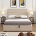 Upholstered Platform Bed with Underneath Storage,Full Size,Heavy Duty Metal Bed Framework Construction,Sturdy Structure