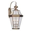 Livex Lighting Georgetown 24 Inch Tall 3 Light Outdoor Wall Light - 2361-01