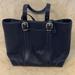 Coach Bags | Coach Navy Leather Tote | Color: Blue | Size: Os