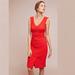 Anthropologie Dresses | Maeve Anthropologie Red Quilted Sleeveless Midi Dress | Color: Red | Size: Xs