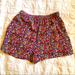 J. Crew Shorts | J Crew Mercantile Floral Elastic Waist Shorts | Color: Blue/Red | Size: S