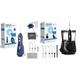 Waterpik Cordless Advanced Waterflosser, kabellose Munddusche mit 4 Aufsätzen, Blau (WP-563EU) & Ultra Professional Waterflosser feststehende Munddusche mit 7 Aufsätzen, Schwarz (WP-662EU)