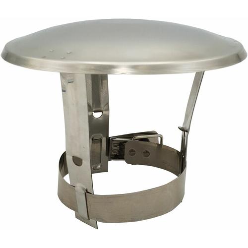 Edelstahl-Kaminabzugshaube Rohr Regenschutz Schutzkappe Ende 200-250mm