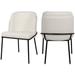 Trent Austin Design® Philpott Tan Faux Leather Dining Chair, Set Of 2 Upholstered/Fabric in White | 31 H x 22 W x 23 D in | Wayfair