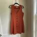 Madewell Dresses | Madewell A-Line Orange Button Down Dress Size Small | Color: Orange | Size: S