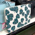 Kate Spade Accessories | Kate Spade Darcy Monstera Leaves Laptop Sleeve Cream Multi | Color: Green/White | Size: Os