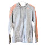 Adidas Tops | Adidas Sports Essential Light Gray Orange Zip-Up Sweatshirt | Color: Gray/Orange | Size: M