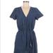 J. Crew Dresses | J Crew Mercantile Size Medium Denim Ruffle Dress | Color: Blue | Size: M