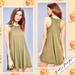 Free People Dresses | Free People La Nite Mini Dress In Army (Moss, Olive Green) | Color: Brown/Green | Size: S