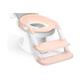 Mobiclinic® Kids, Toilettensitz Kinder, Modell Lala, Europäische Marke, Toilettensitz Kinder mit Treppe, WC-Sitz Kinder, für Kinder von 1-8 Jahren, Rosa und weiß