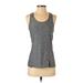 Reebok Active Tank Top: Gray Activewear - Women's Size Small