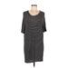 Brandy Melville Casual Dress - Shift: Black Stripes Dresses