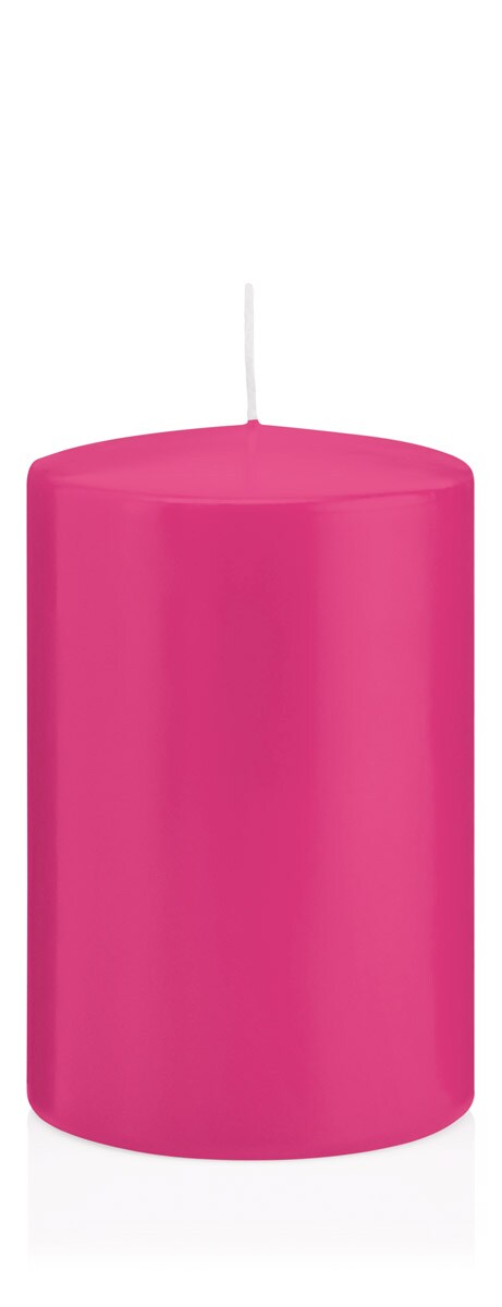 Wiedemann Kerzen Große Stumpenkerzen Pink Ø 98 x 150 mm, 6 Stück, 113 Brenndauer Image