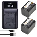 NP-FH70 NPFH70 Batterie + LED USB Chargeur pour Sony NP-FH30 NP-FH40 NP-FH60 NP-FH50 NP-FH70 HDR-XR