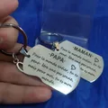 Porte-clés de la colonne vertébrale pour parents français cadeaux pour papa Thanksgiving fête des