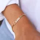 Bracelets gourmette personnalisés en acier inoxydable pour hommes et femmes bijoux de charme faits