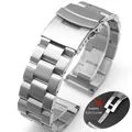 Bracelet en acier inoxydable pour Samsung Watch 3 bracelet en métal solide bracelet pour Huawei