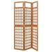 Global Pronex 3-Panel Room Divider/Trellis Solid Fir Wood 47.6"x71.1"