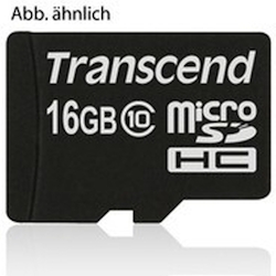 Transcend 16GB microSDHC Class 10 Image