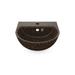 Woodio Soft40 Wall-Mounted w/ Tap Hole Bathroom Sink in Brown | 5.9055 H x 15.748 W x 15.748 D in | Wayfair 40110318