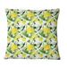 East Urban Home Yellow Wildflowers Blooming - Patterned Printed Throw Pillow Polyester/Polyfill blend | 16 H x 16 W x 5 D in | Wayfair