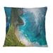 East Urban Home Aerial View Of Tropical Beach III - Nautical & Coastal Printed Throw Pillow Polyester/Polyfill blend | 18 H x 18 W x 5 D in | Wayfair