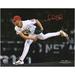 Noah Syndergaard Los Angeles Angels Autographed 11'' x 14'' Pitching Spotlight Photograph