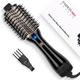 One-Step Hair Dryer Brush, PARWIN PRO BEAUTY Blow Dry Hair Brush, 4 in 1 Hot Brushes for Hair Styling, Drying, Volumizing, Straighten, Negative Ion Care Hot Air Brush, 1000W, Black