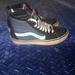 Vans Shoes | #Sale Vans High Top Tennis Shoes Sz 7 Woman’s 5.5 Mens Pre Own | Color: Blue | Size: 7.5