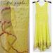 Free People Swim | Free People Y2k Era Neon Yellow Mesh Crochet Dress, New With Tag | Color: Yellow | Size: S