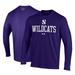 Men's Under Armour Purple Northwestern Wildcats Performance Long Sleeve T-Shirt
