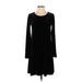 Gap Casual Dress - Shift: Black Solid Dresses - Women's Size X-Small